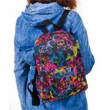 Детский рюкзак черного цвета с принтом бабочки для прогулок городской 0024 МВ0024 фото