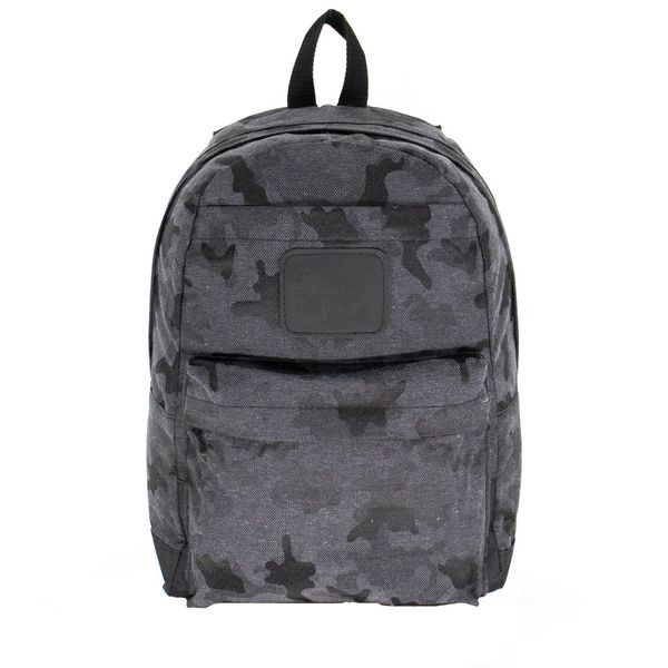 Молодіжний повсякденний рюкзак темно сірого кольору з кишенею для ноутбука камуфляжний середній 066-0213 066-0213 фото