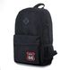 Молодежный черный спортивный рюкзак из прочной водонепроницаемой ткани повседневный среднего размера 300-66к МВ300-66к фото 1