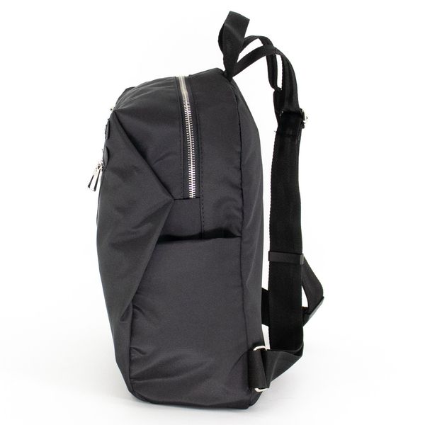 Молодіжний жіночий рюкзак водонепроникний чорного кольору з великою кількістю кишень повсякденний 11-015-01 фото