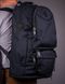 Рюкзак мужской черного цвета трансформер с раскладным дном водонепроницаемый туристический 100 МВ100 фото 2