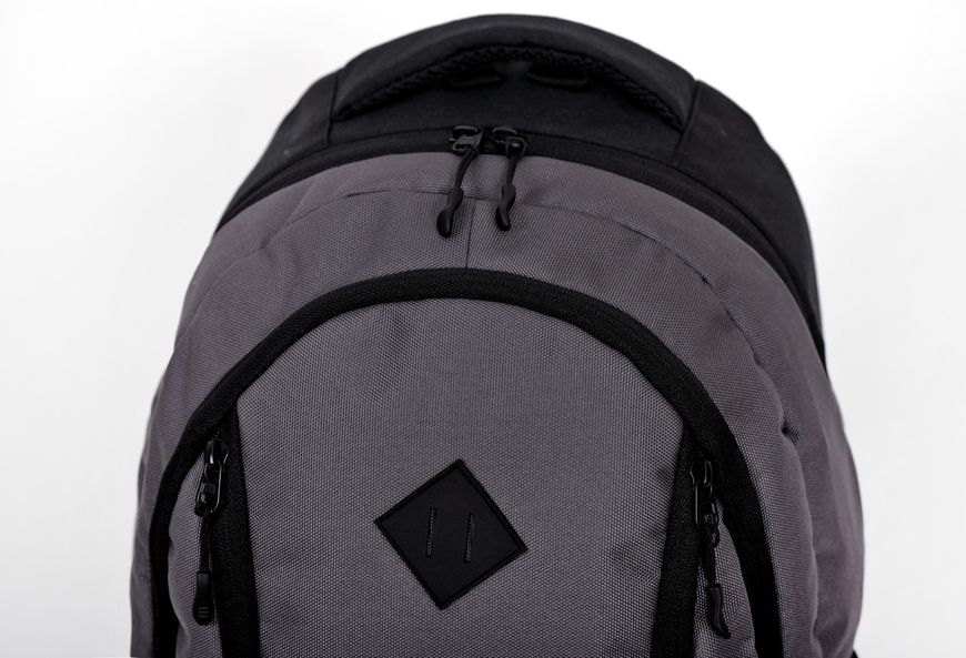Повсякденний підлітковий міський сірого кольору, середнього розміру рюкзак для навчання та прогулянок 031090 фото