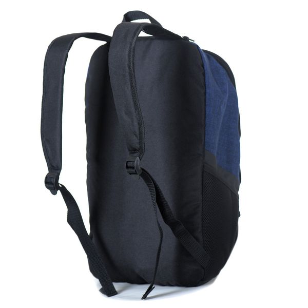 Стильний рюкзак Mayers синій з чорним з міцної тканини з потайною кишенею і кишенею для взуття 11/11/11 фото