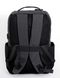 Сірий з чорним невеликий чоловічий повсякденний рюкзак тканинний водонепроникний з виходом під USB 684702 фото 5