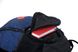 Стильный рюкзак синий с черным из прочной ткани с потайным карманом и карманом для обуви 11/11/11 11/11/11 фото 4