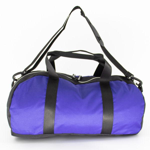 Чоловіча спортивна дорожня сумка яскрава синя для тренувань та подорожей середня непромокальна 10-380-01 фото