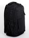 Рюкзак повсякденний однотонний чорний молодіжній міський середнього розміру з кишенею під ноутбук планшет 01821012 фото 2