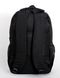 Рюкзак повсякденний однотонний чорний молодіжній міський середнього розміру з кишенею під ноутбук планшет 01821012 фото 6