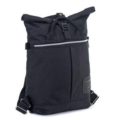 Міський модний жіночий рюкзак чорного кольору повсякденний практичний місткий середній МВ00272 фото