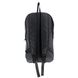 Молодежный спортивный однотонный рюкзак из ткани черного цвета и светоотражающим логотипом 01-01-01 01-01-01 фото 6