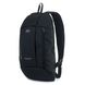 Молодежный спортивный однотонный рюкзак из ткани черного цвета и светоотражающим логотипом 01-01-01 01-01-01 фото 2