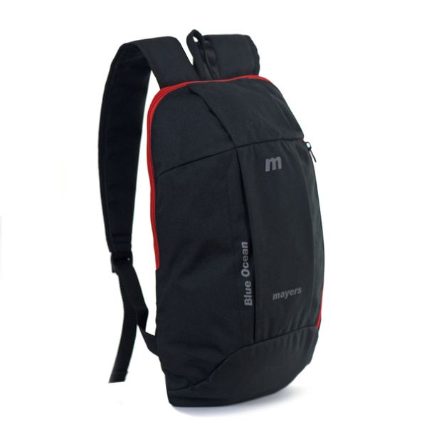 Молодіжний рюкзак чорний із червоною блискавкою в спортивному стилі середнього розміру практичний легкий  02-02-02 02-02-02 фото
