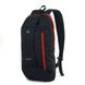 Молодежный рюкзак черный с красной молнией в спортивном стиле среднего размера практичный легкий 02-02-02 02-02-02 фото 1