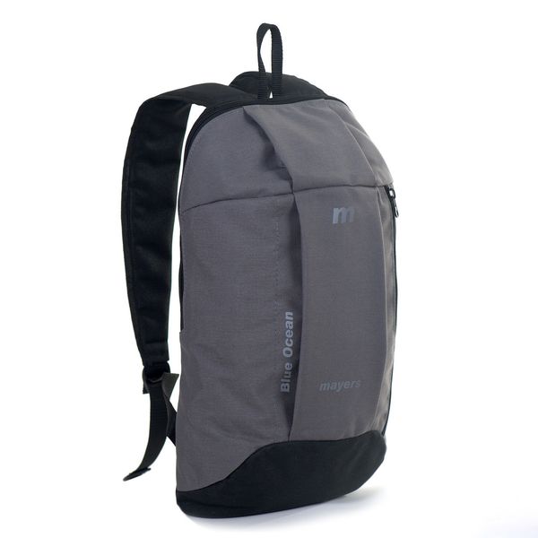 Рюкзак молодежный спортивный прочный повседневный непромокаемый среднего размера серый с черным  03-03-03 03-03-03 фото