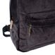 Стильный и молодежный вельветовый рюкзак для девушек и женщин темно-коричневый небольшого размера 0019 МB0019 фото 5