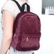 Жіночий вельветовий рюкзак бордового кольору середнього розміру повсякденний МB0021 фото 2