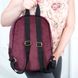 Женский городской вельветовый рюкзак бордового цвета среднего размера повседневный 0021 МB0021 фото 5
