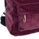 Жіночий вельветовий рюкзак бордового кольору середнього розміру повсякденний МB0021 фото 4