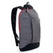 Универсальный серый молодежный практичный рюкзак с черным дном и спинкой водонепроницаемый спортивный 04-04-04 04-04-04 фото 2