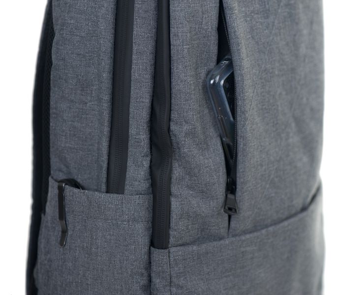 Серый однотонный прочный тканевый мужской рюкзак Mayers непромокаемый 028gray 028gray фото