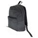 Однотонный текстильный молодежный рюкзак черного цвета водонепроницаемый износостойкий 066-0214 066-0214 фото 1