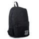 Мужской вместительный средний городской рюкзак черного цвета из ткани с рисунком вышивкой на кармане 300-66б МВ300-66б фото 2