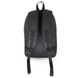 Однотонный  текстильный молодежный рюкзак черного цвета водонепроницаемый износостойкий 066-0214 066-0214 фото 6