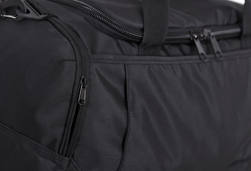 Спортивна сучасна містка сумка чорного кольору водонепроникна легка із міцної тканини 0019787 фото