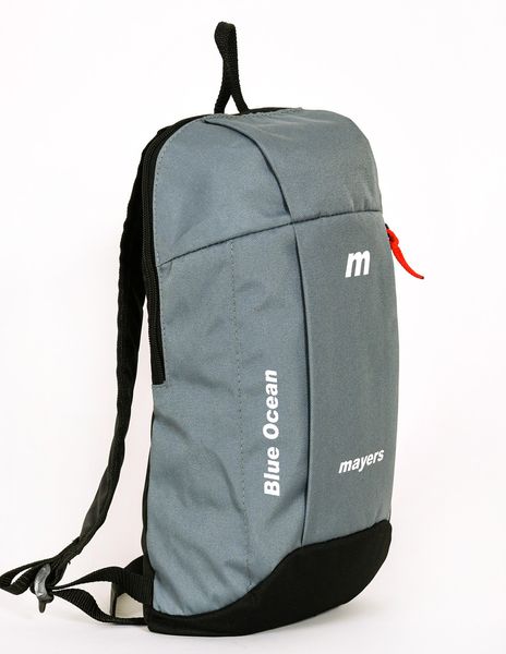 Дитячий маленький рюкзак в спортивному стилі, сірого кольору, міський  легкий та зручний 216 МВ0216 фото