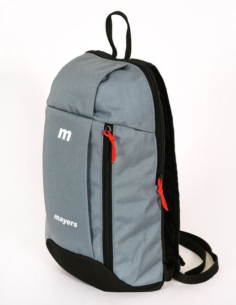 Детский маленький рюкзак в спортивном стиле, серого цвета, городской легкий и удобный 216 МВ0216 фото