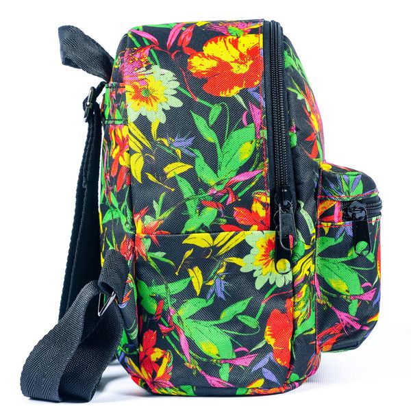 Дитячий маленький різнокольоровий рюкзак з квітковим принтом 0011 MBk0011 фото