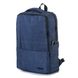 Однотонный синий вместительный рюкзак с большим количеством карманов водонепроницаемый 028blue 028blue фото 3