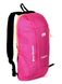 Детский рюкзак в спортивном стиле  розового цвета с желтой молнией для прогулок небольшого размера 01022 МВ01022 фото 2