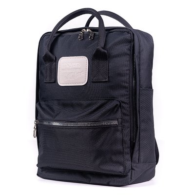 Повсякденна сумка рюкзак однотонна чорна трансформер для навчання прогулянок тренувань та подорожей 13л M0150219 фото