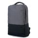 Міський місткий сірий з чорним чоловічий рюкзак, що не промокає, з міцної тканини з м'якою спинкою  01161 01161 фото 3