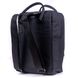 Повсякденна сумка рюкзак однотонна чорна трансформер для навчання прогулянок тренувань та подорожей 13л M0150219 фото 4