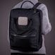 Повседневная сумка рюкзак однотонная черная трансформер для учебы прогулок и путешествий 150219 M0150219 фото 3