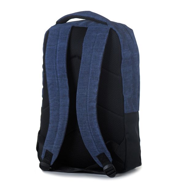 Стильний чоловічий рюкзак синій з чорним з відділенням під ноутбук і планшет зносостійкий  116.2 М116.2 фото
