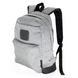 Светло-серый молодежный рюкзак среднего размера с черным дном водонепроницаемый повседневный 066-0215 066-0215 фото 1