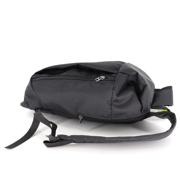 Однотонный универсальный детский рюкзак черного цвета небольшой для спорта и прогулок унисекс 0076 M0076 фото