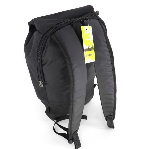 Однотонний універсальний дитячий рюкзак чорного кольору невеликий для спорту прогулянок унісекс 0076 M0076 фото