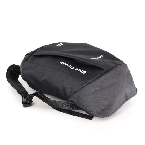 Однотонный универсальный детский рюкзак черного цвета небольшой для спорта и прогулок унисекс 0076 M0076 фото