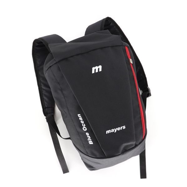 Чорний дитячий спортивний рюкзак з червоною блискавкою унісекс для тренувань та прогулянок  0077 M0077 фото