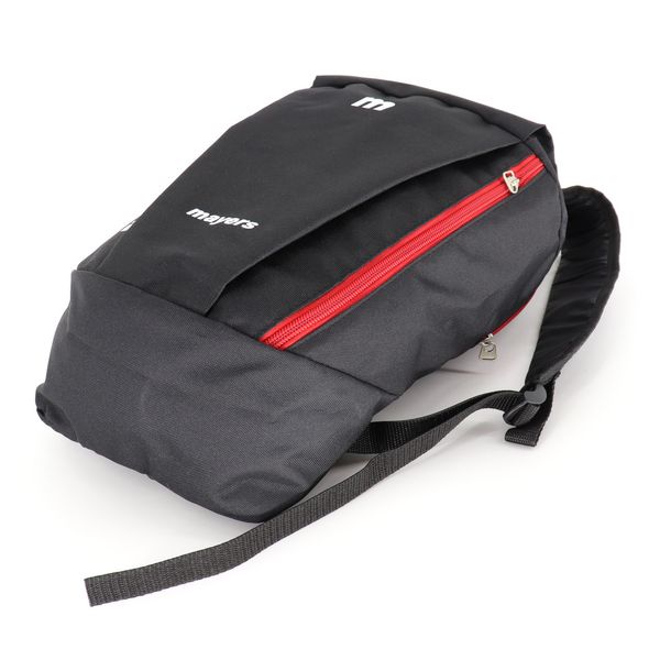 Черный детский спортивный рюкзак с красной молнией унисекс для тренировок и прогулок 0077 M0077 фото