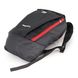 Черный детский спортивный рюкзак с красной молнией унисекс для тренировок и прогулок 0077 M0077 фото 2