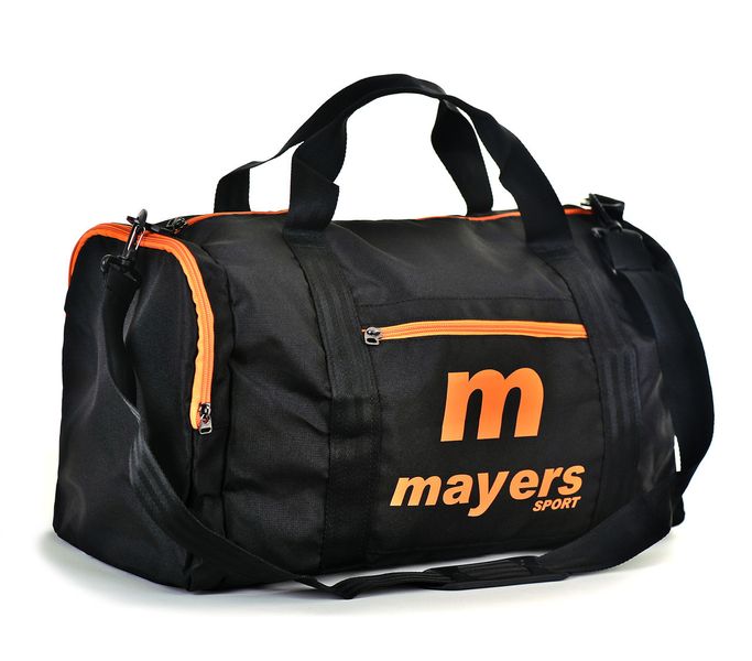 Средняя черная спортивная сумка для тренировок и путешествий из прочной ткани 88/360/07 88/360/07 фото