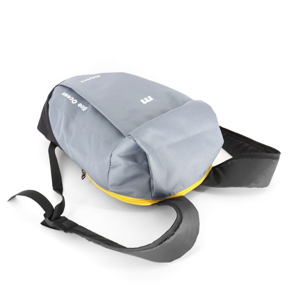Детский рюкзак универсальный серого цвета с боковым карманом унисекс для девочки и мальчика 180 M0180 фото