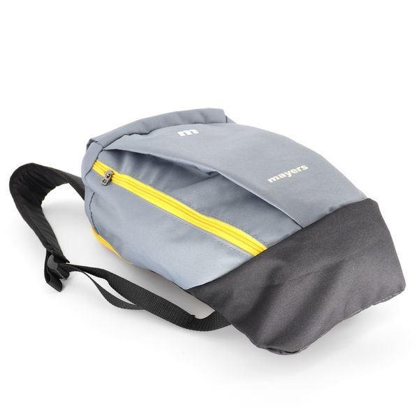 Дитячий рюкзак універсальний сірого кольору з боковою кишенею унісекс для дівчинки та хлопчика 180 M0180 фото