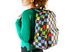 Разноцветный яркий рюкзак в клеточку для учебы работы тренировок и прогулок 0032 MB0032 фото 2