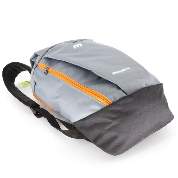 Прочный детский водоотталкивающий рюкзак серого цвета в спортивном стиле небольшого размера 0081 M0081 фото